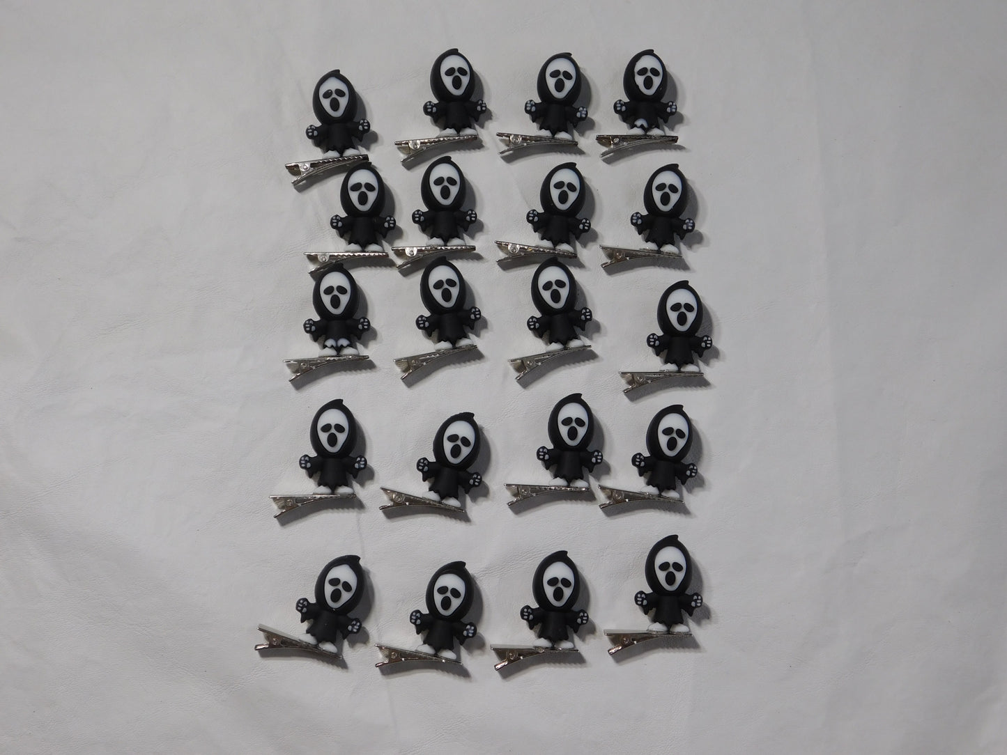 KIILLER Halloween Ghost Hair Clips: Spooky Rave Trinkets, Set of 6 - Set of 10- Set of 20- glow in the dark rave accessories