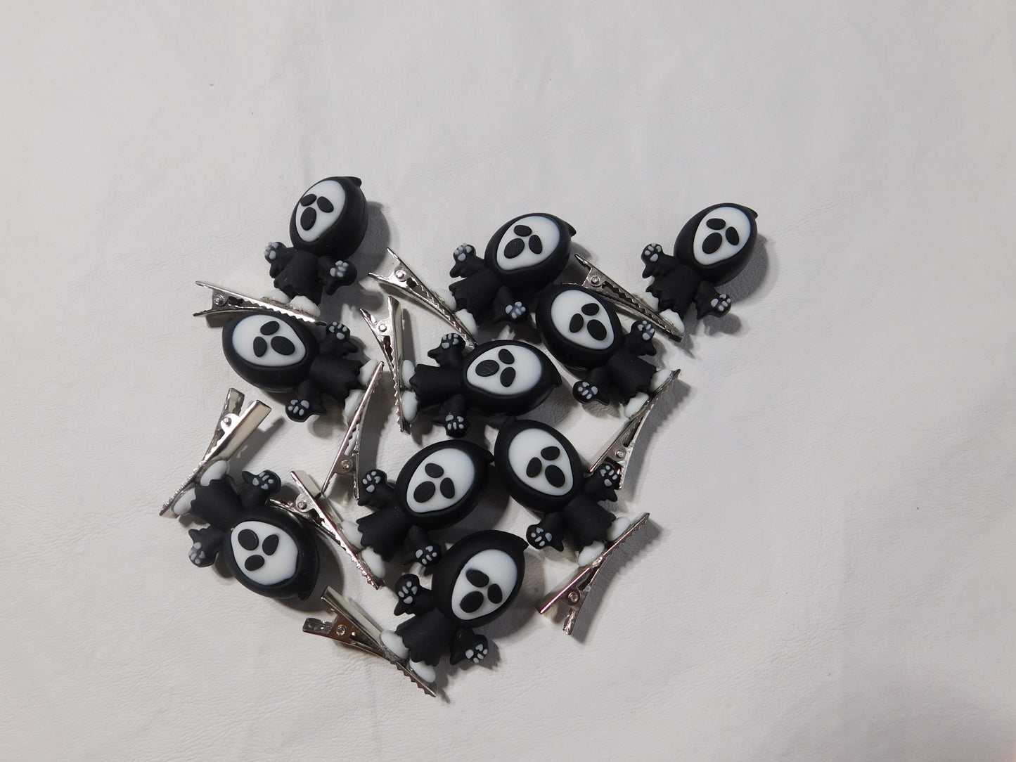 KIILLER Halloween Ghost Hair Clips: Spooky Rave Trinkets, Set of 6 - Set of 10- Set of 20- glow in the dark rave accessories